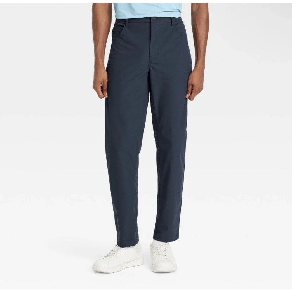 All in Motion Mens Golf Pants Navy Blue 34x32 Stretch